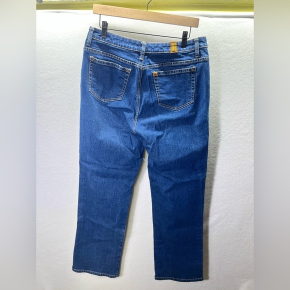 Aura by Wrangler Long Rise Sttaight Leg Jeans Womens 10L Blue Denim Western 2274 - Picture 8 of 10